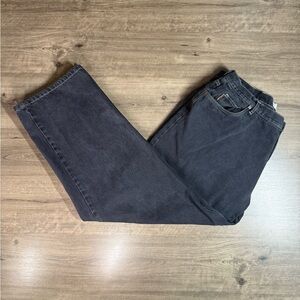 Vintage Timberland Men’s Wide Leg Y2K Skate Board Black Denim Jeans Size 42